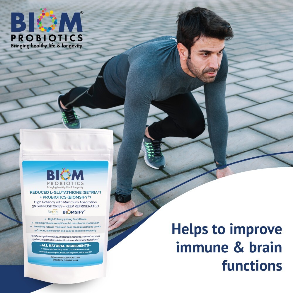 L-Glutathione + Probiotic Suppository (30 count)