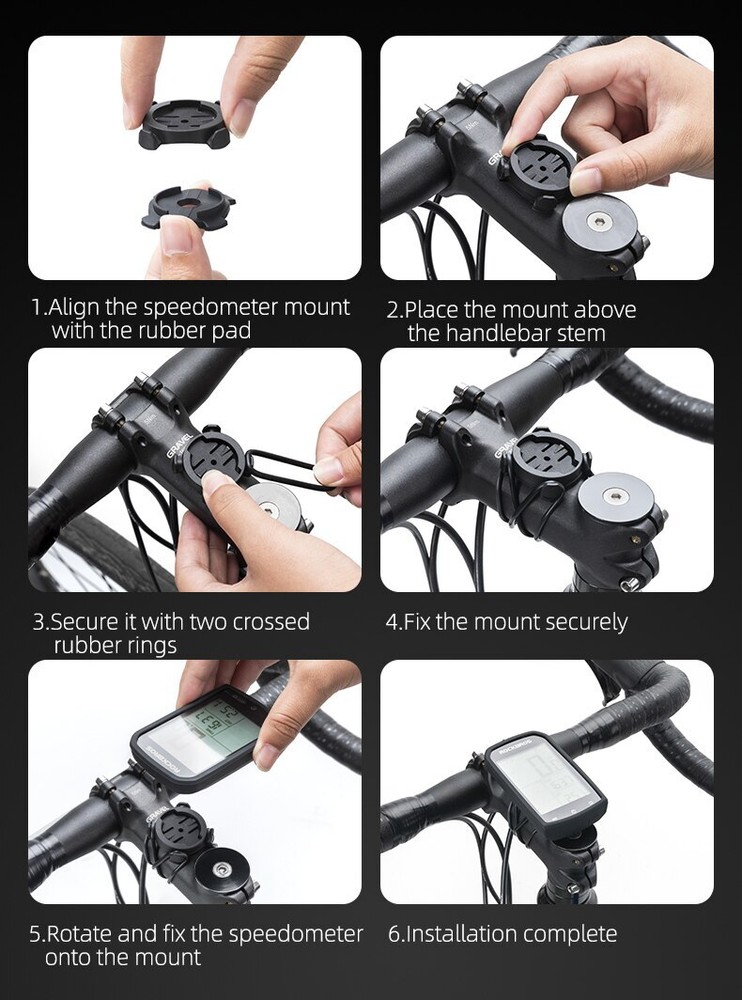 ROCKBROS Bicycle Computer M1 GPS ANT Bluetooth Wireless Rainproof Cadence Sensor