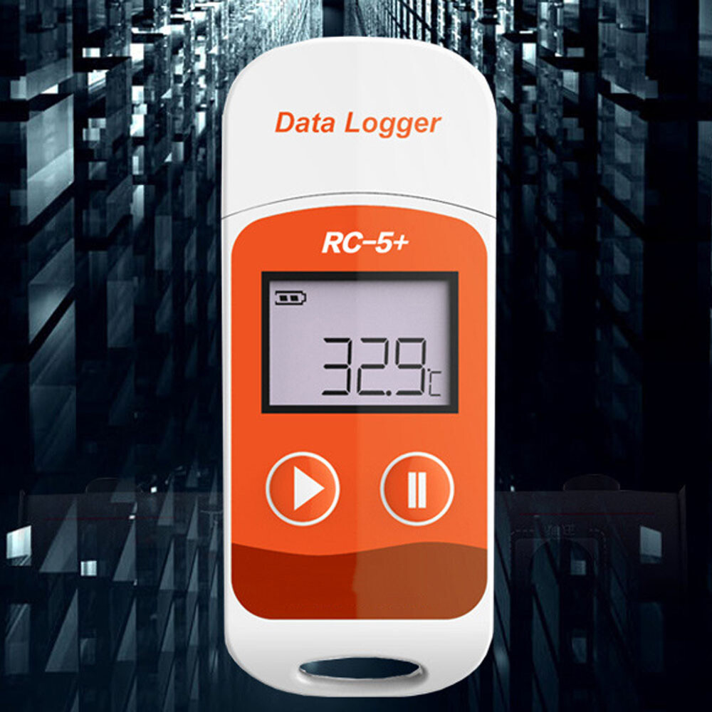 Portable Temperature Data logger USB Temp Recorder PDF Reporter 32000 Point