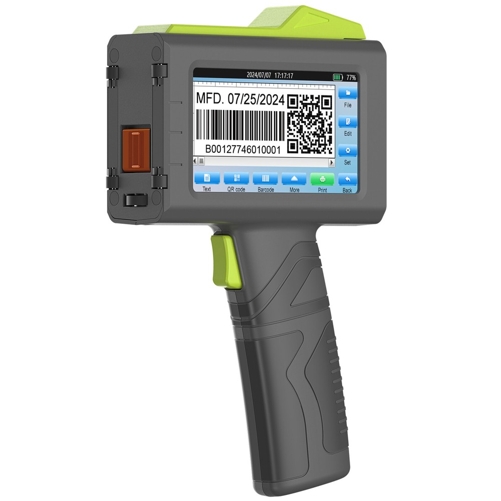 Jetprintco handheld inkjet printer with Quick-Dry Ink Cartridge, Coding Machine