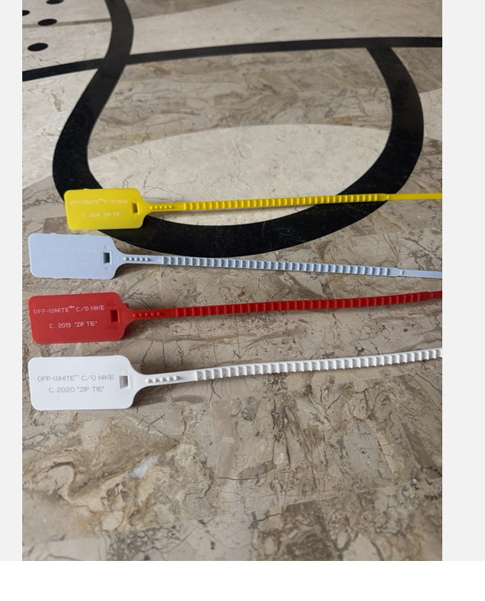 FAST SHIPPING "The Ten" ZIP TIE TAG Blue WHITE GREEN Red Replacement x Off-White