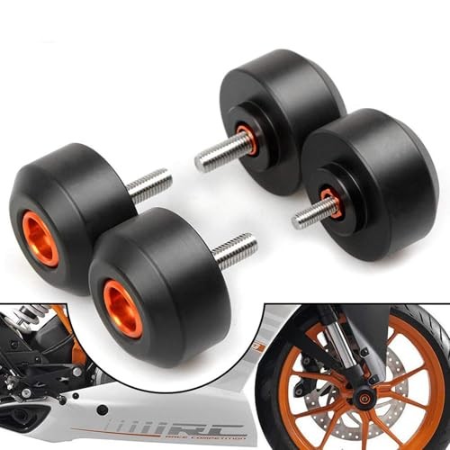 4 Pcs Motorcycle Front Rear Fork Wheel Frame Slider Crash Protector for
