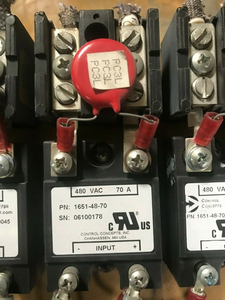 Control Concepts 1651-48-70 Solid State Relay 480 VAC 70 A