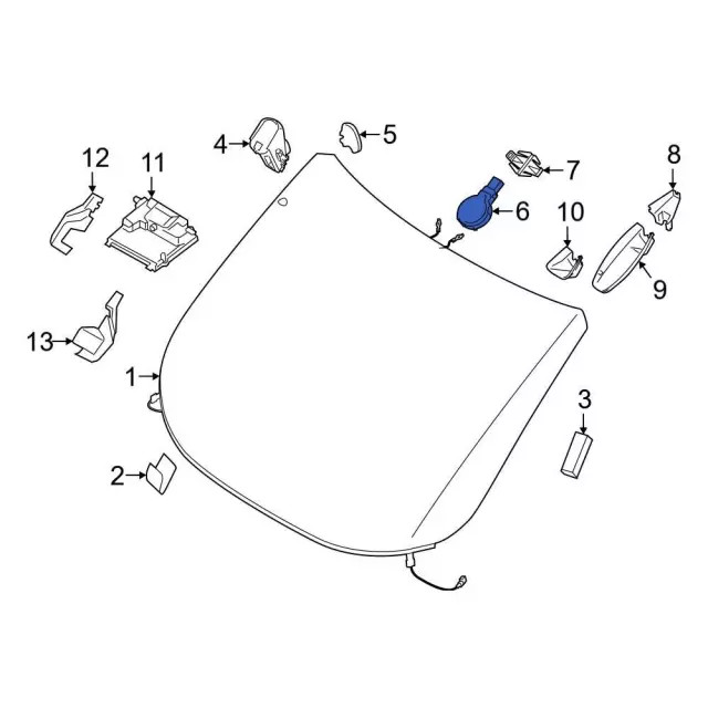 Genuine Ford Rain Sensor LU5Z-17D547-B