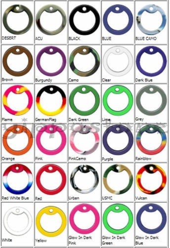 Custom Embossed Black Special Forces Military Army Ranger Navy Seals ID Dog Tags