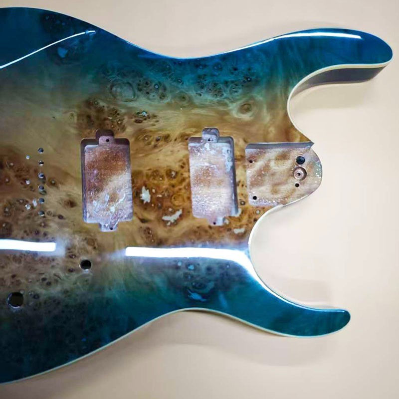 DIY Basswood Guitar Body 24 Fret 648mm Scale Glossy Replacement Part