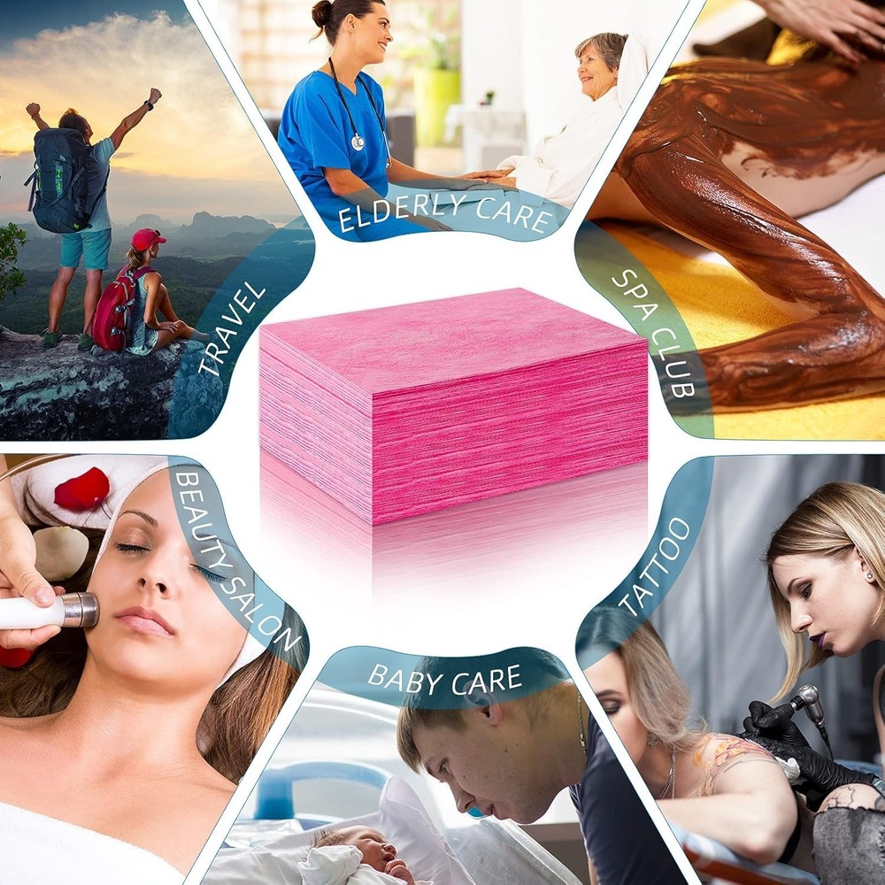 20 Pieces Disposable Bed Sheets Bed Cover Spa Massage Table Sheet Waterproof ...