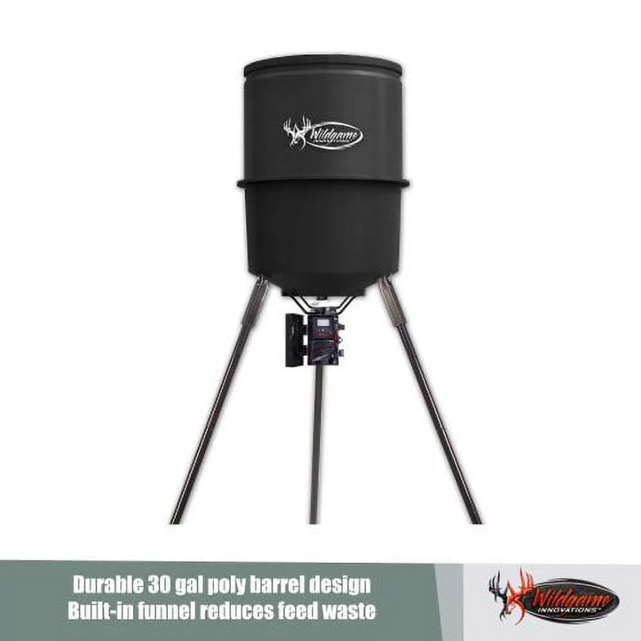Wildgame Innovations Quick-Set 225 lb Tripod Game Feeder w/ Digital Timer