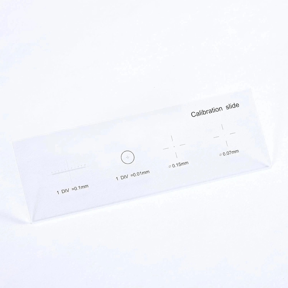 0.01mm Microscope Stage Calibration Micrometer Slide USB Camera with 4 Scales