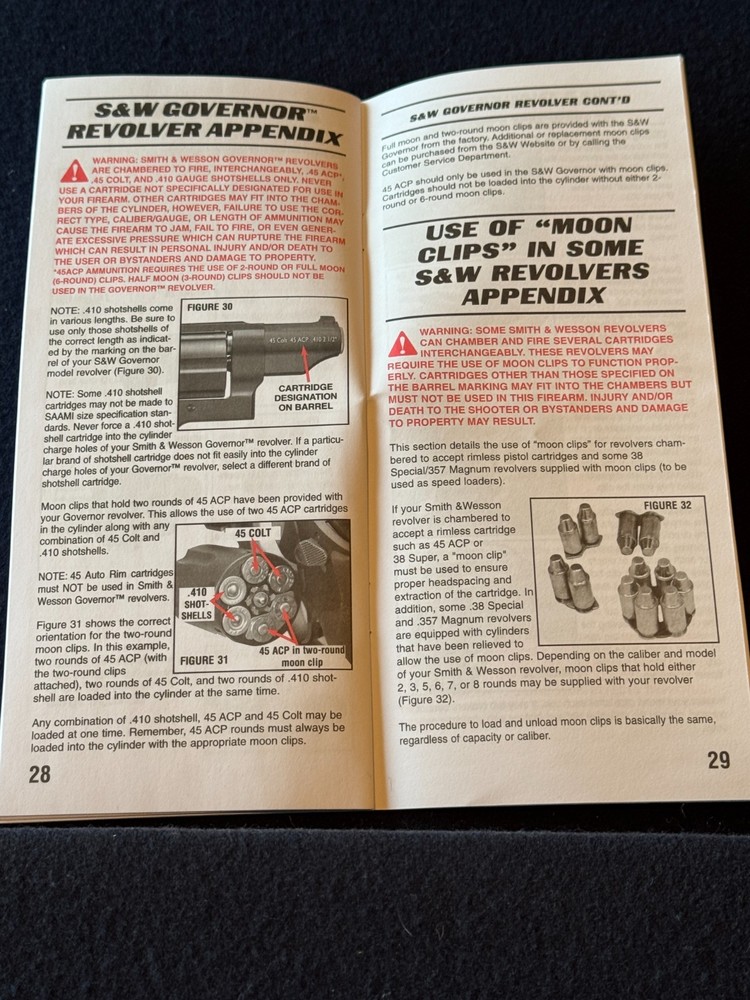 M82 - Original Manual for a Smith & Wesson Governor Model