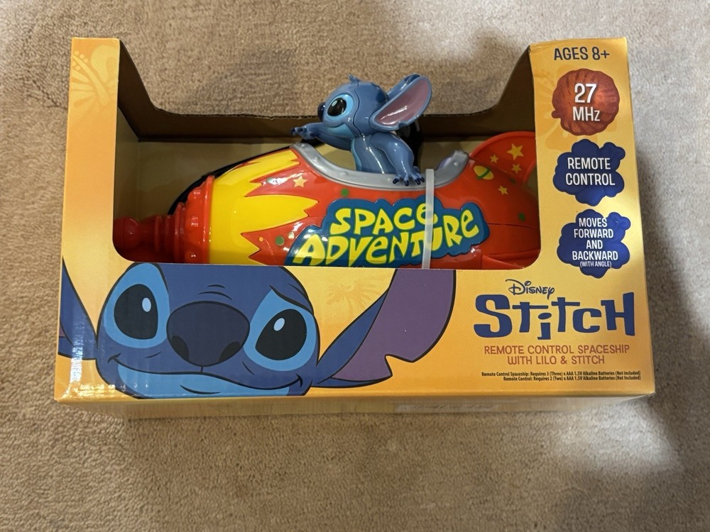 NEW, REMOTE CONTROL SPACESHIP WITH LILO & STITCH