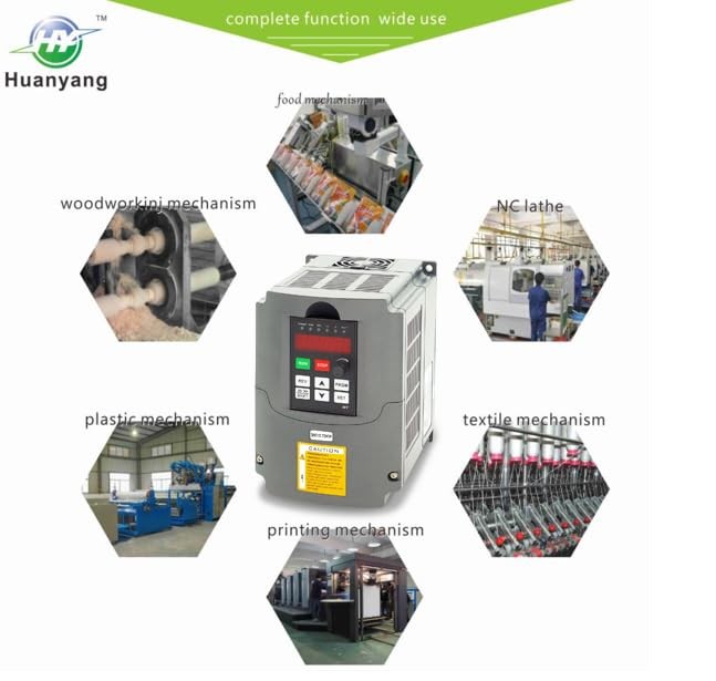 VFD Converter,Variable Frequency Drive,220VAC Single Phase Input to 220V Thre...
