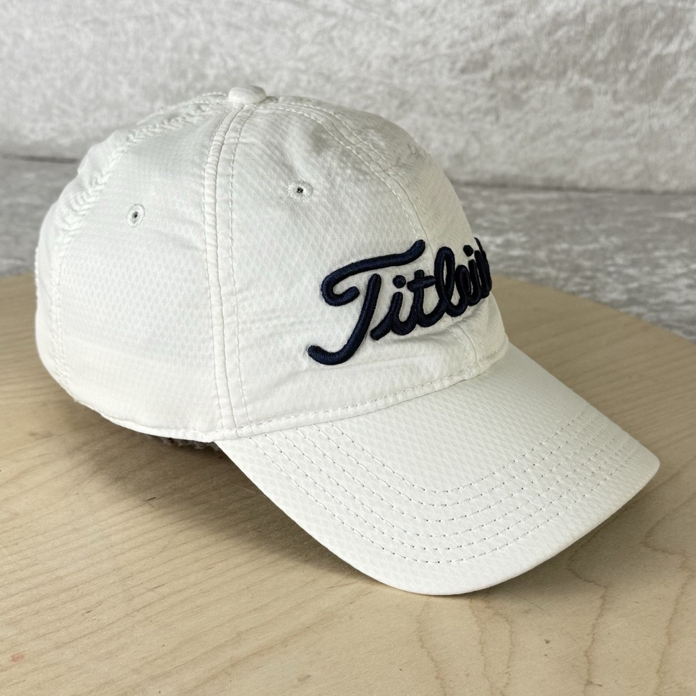Titleist Golf Cap - White w/ Blue Embroidered Logo - Adjustable