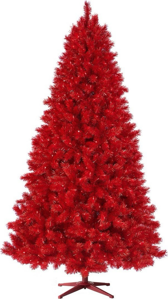 Treetopia Red Pre-Lighted Artificial Christmas Tree 6 ft with Red Lights