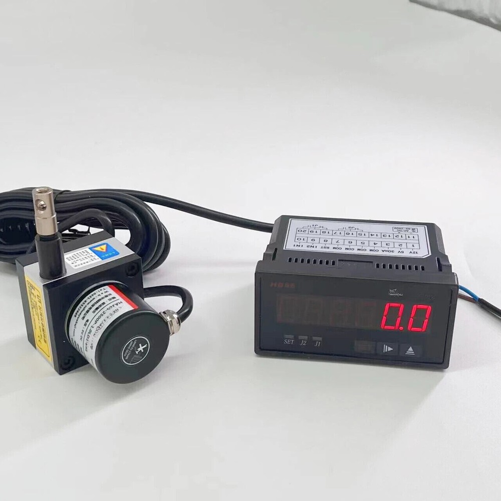 High Precision 1000mm Length Sensor Absolute Wire Pull Encoder With Display Rope