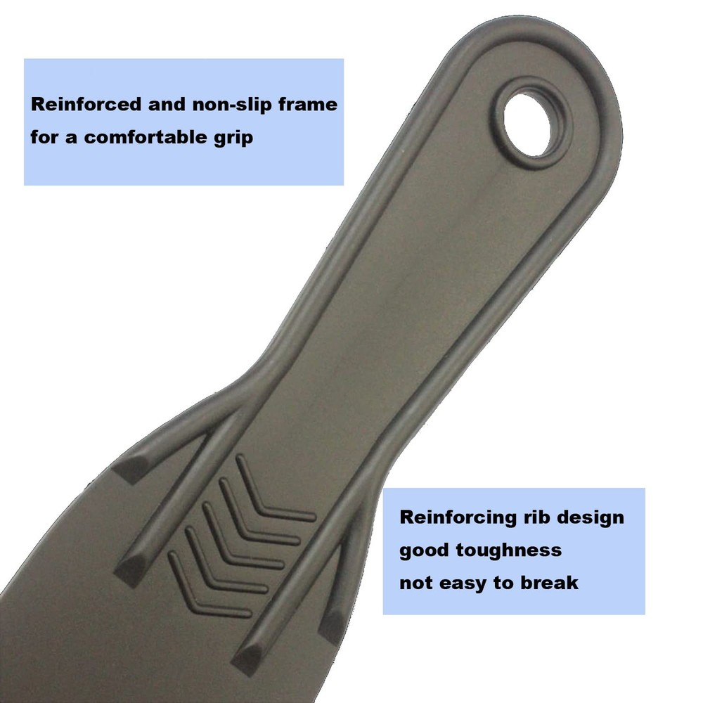 6 Pack Putty Knife, Flexible Plastic Paint Scraper Tool for Spackling,Putty K...