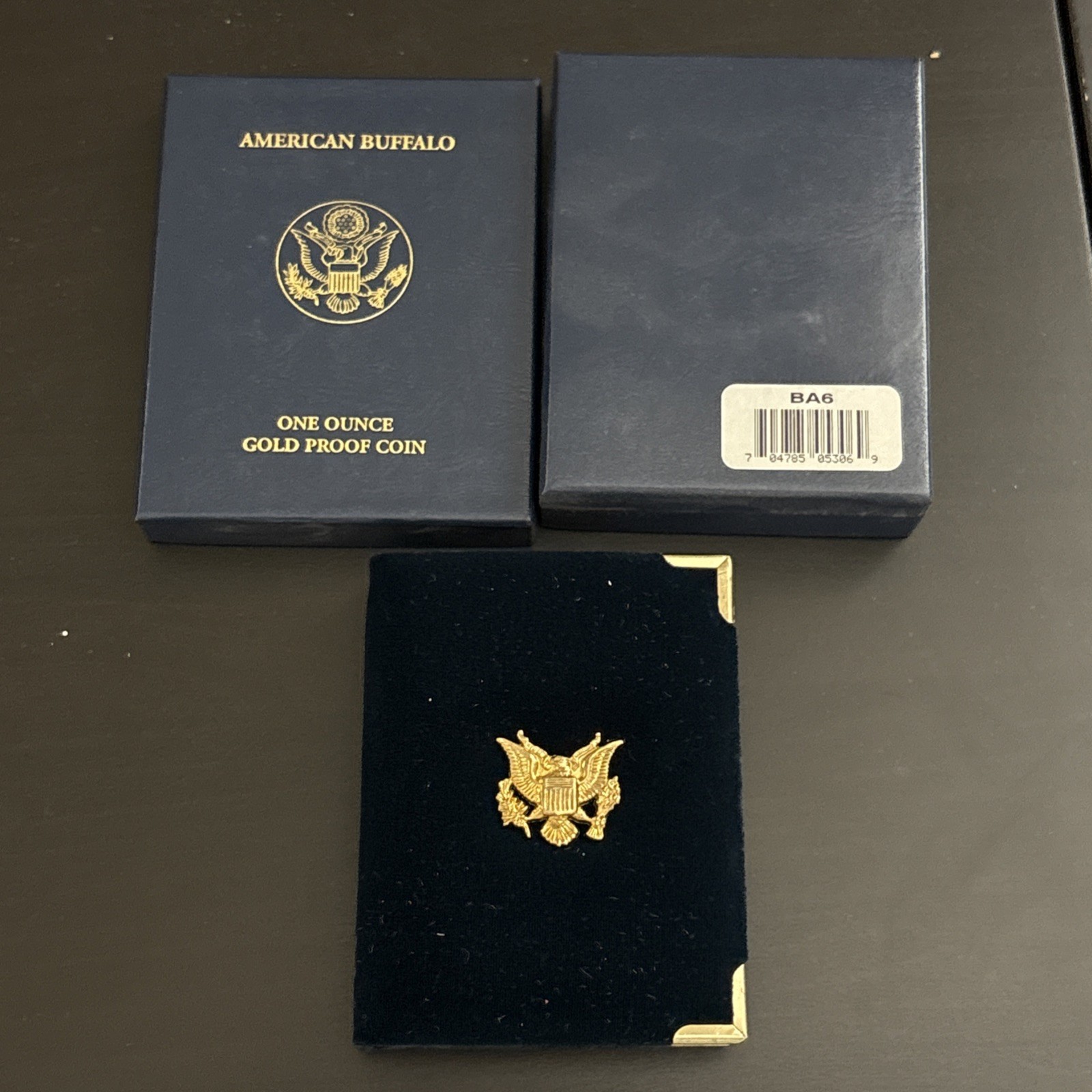 2006 PROOF GOLD AMERICAN BUFFALO BOX, COA, COVER BOX *NO COIN / NO CAPSULE*