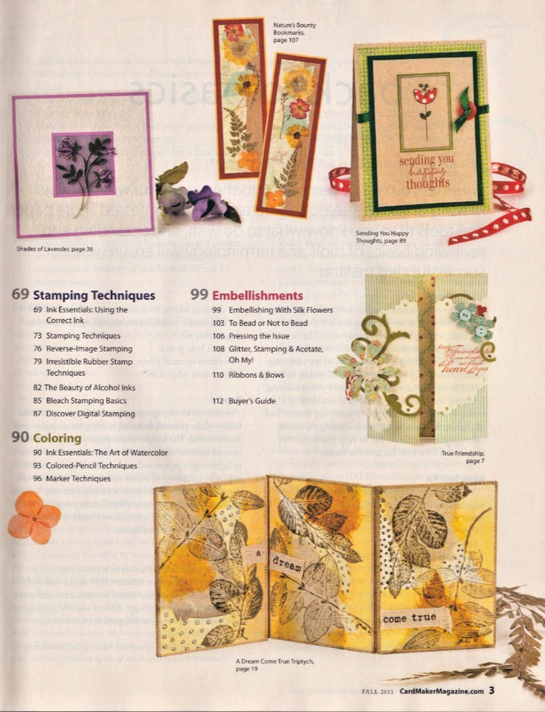CardMaker Magazine 37 Popular Techniques for Card Making Fall 2011