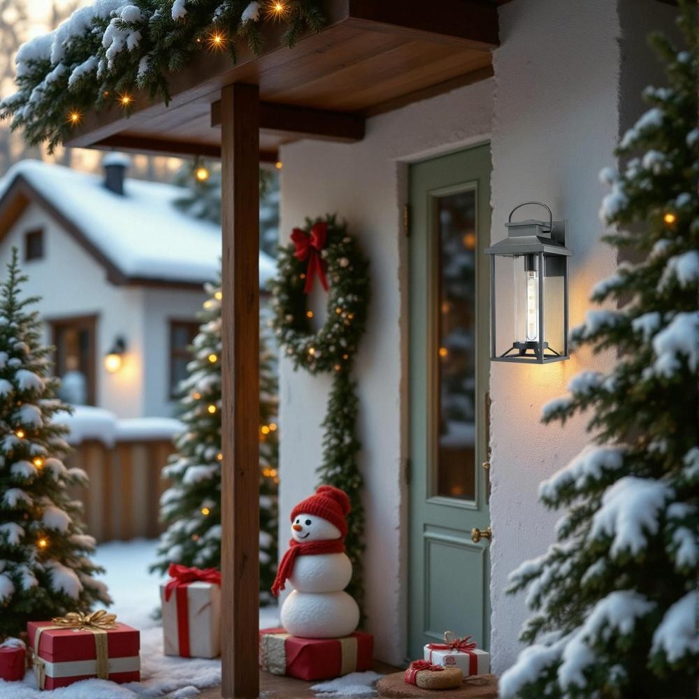 Outdoor Wall Mount Sconce Lantern Anti-Rust Waterproof