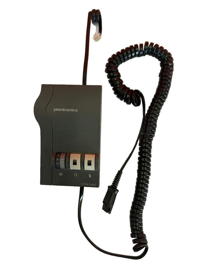 Plantronics Vista M22 Universal Audio Processor Headset Amplifier Tested Working