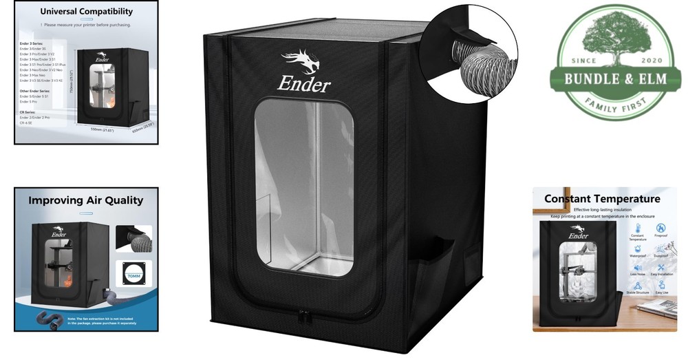 Official 3D Printer Case Fan Interface, 550 * 650 * 750mm Fireproof Dustproof...