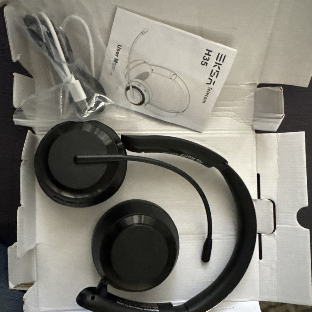 Eksa Telecom H35 Wireless Headset With Microphone New Opened Box