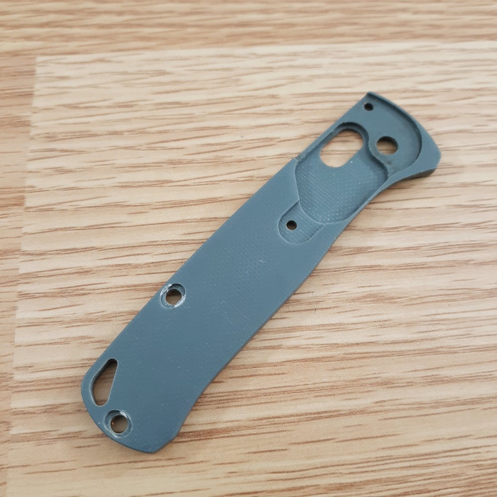 Flytanium Handles Fits Benchmade Mini Bugout. Blue-Gray Medium G10 Construction