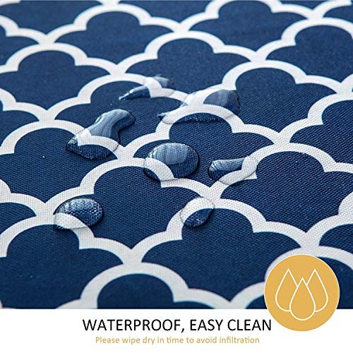 Spring/Summer Wrinkle-Free Waterproof 60" x 102" (Rectangular) Navy Blue
