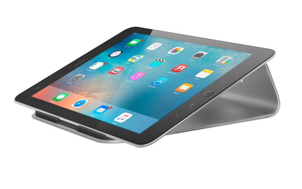 Mount-It! Tilted Laptop Riser for MacBook and iPad Pro - Ergonomic Silver