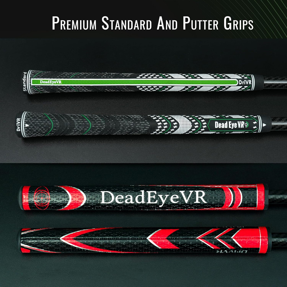 Drivr Elite Standard Putter Combo - Realistic VR Golf Simulator Handle - Carbon