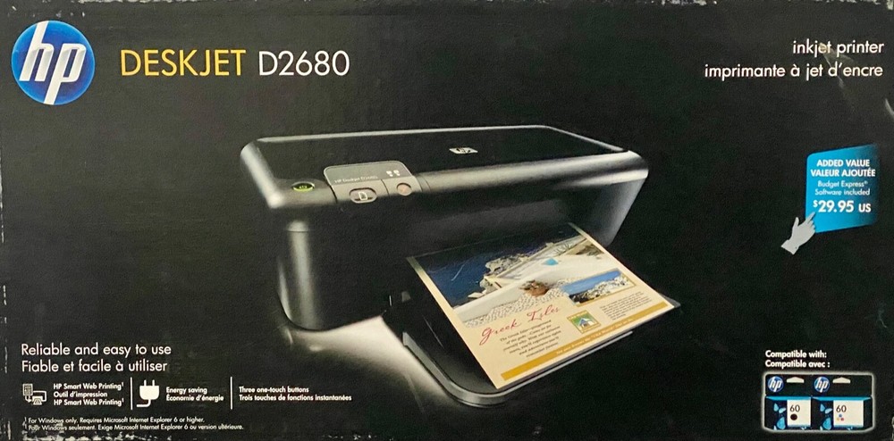 HP DeskJet D2680 Standard Inkjet Printer