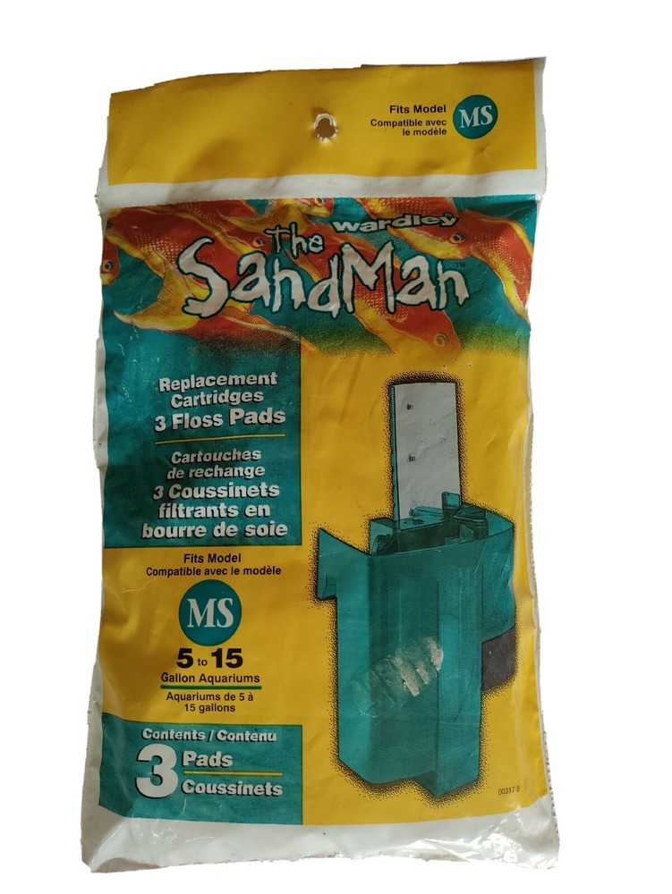 Wardley The Sandman MS Replacement Cartridges 3 Floss Filter Pads
