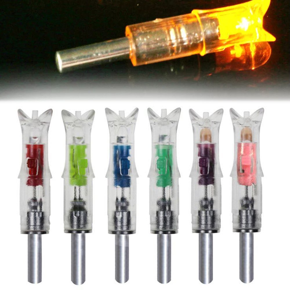LED Lighted Nocks for Crossbow Bolts 7.62mm Automatic Inside Diameter Half Moon