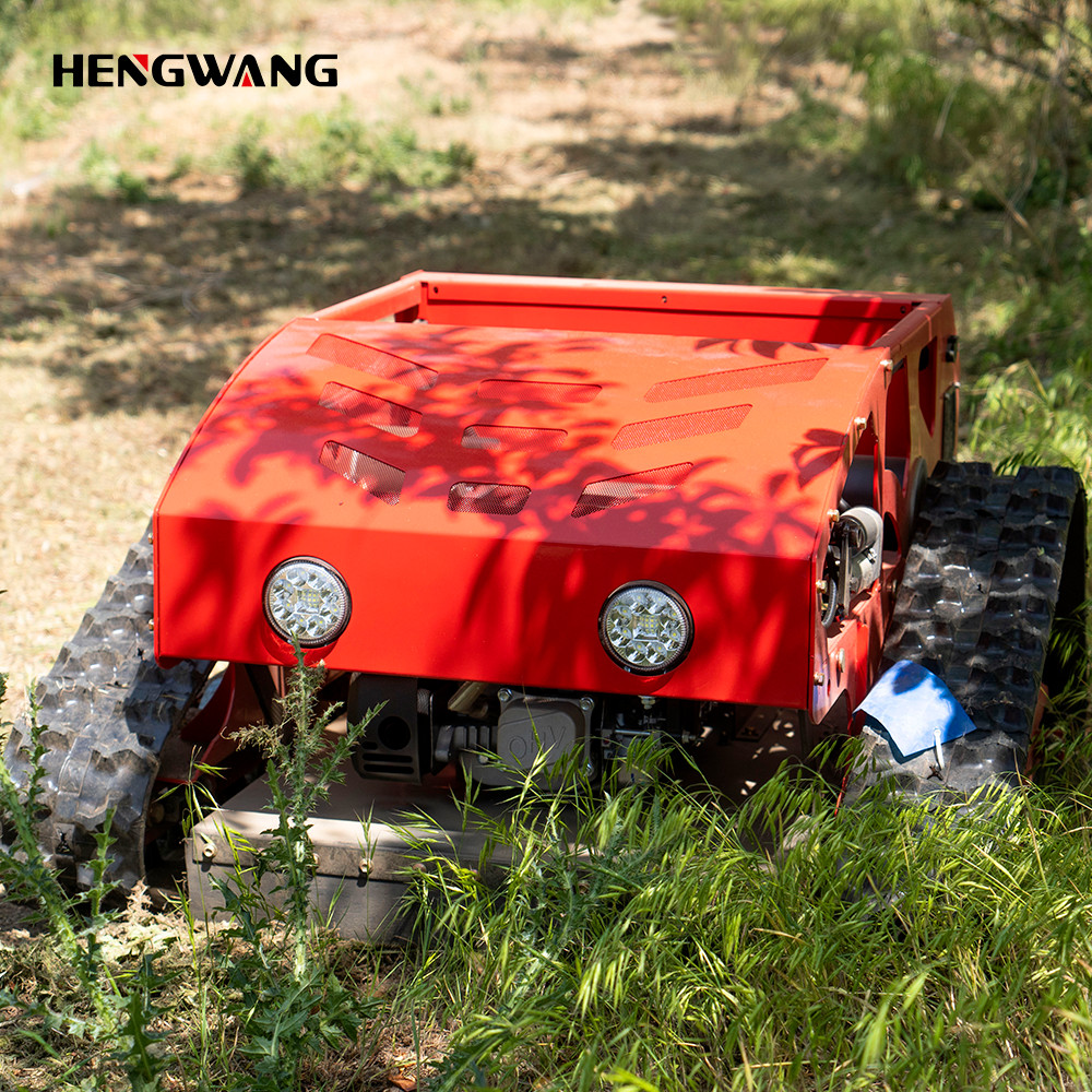 Cordless Petrol Remote Control Lawn Mower All Terrain Adjustable Mowing Height