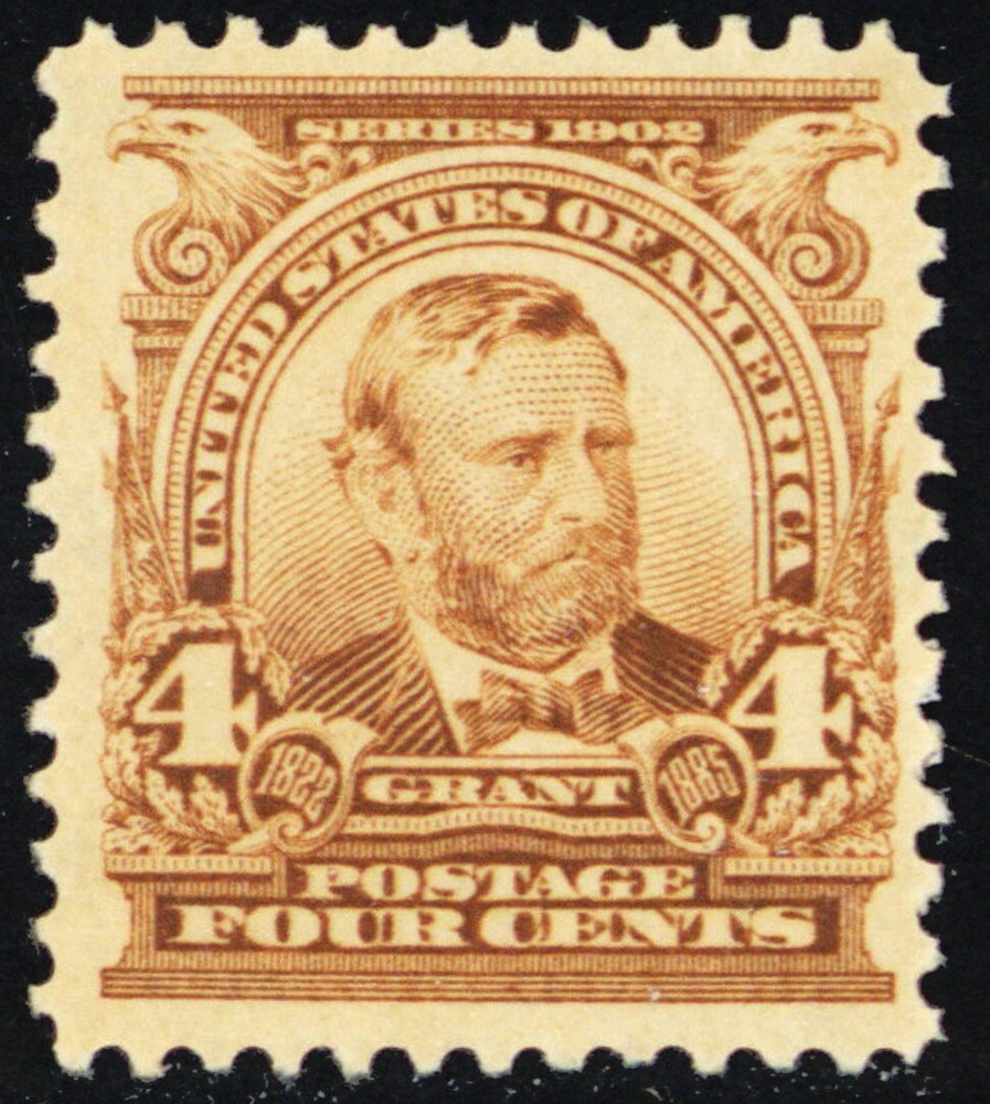 303, Mint VF LH 4¢ Grant Stamp * Stuart Katz