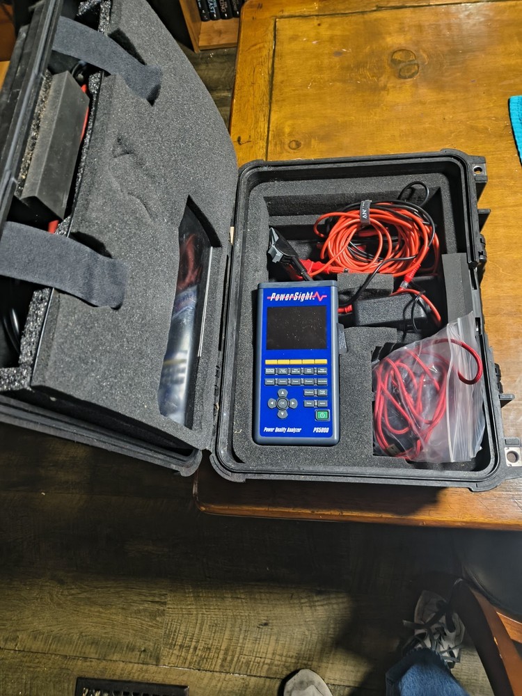 PowerSight PS5000 Power Quality Analyzer with Case and Accessories