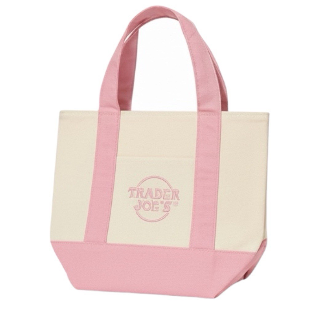 Spring 2026 Trader Joe’s Mini Pastel Canvas Tote Bag Set Of 4 IN HAND Limited