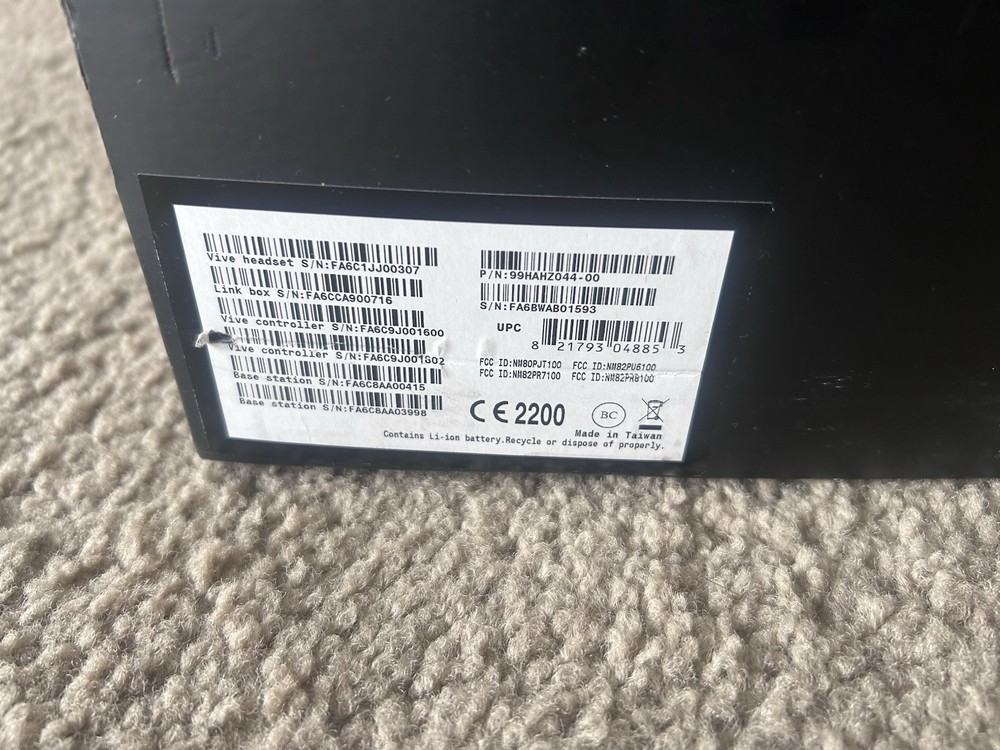 HTC Vive VR Headset Set