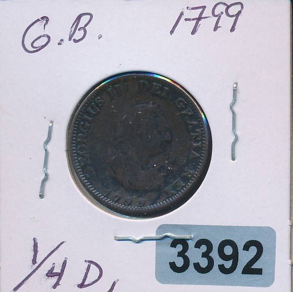 GREAT BRITAIN - 1799  - FARTHING - #3392