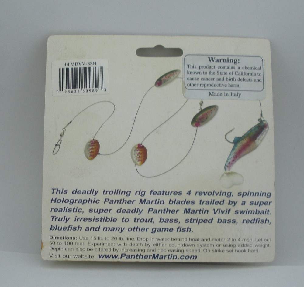 Panther Martin 14MDVV-SSH Mark Drag Spinner Trolling Rig
