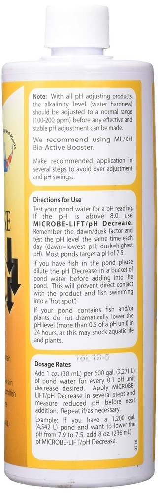 Ecological Labs PHDE16 Microbe Lift pH Decrease