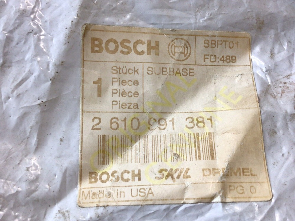Bosch Router Base Plate, 6100991381, One Unit