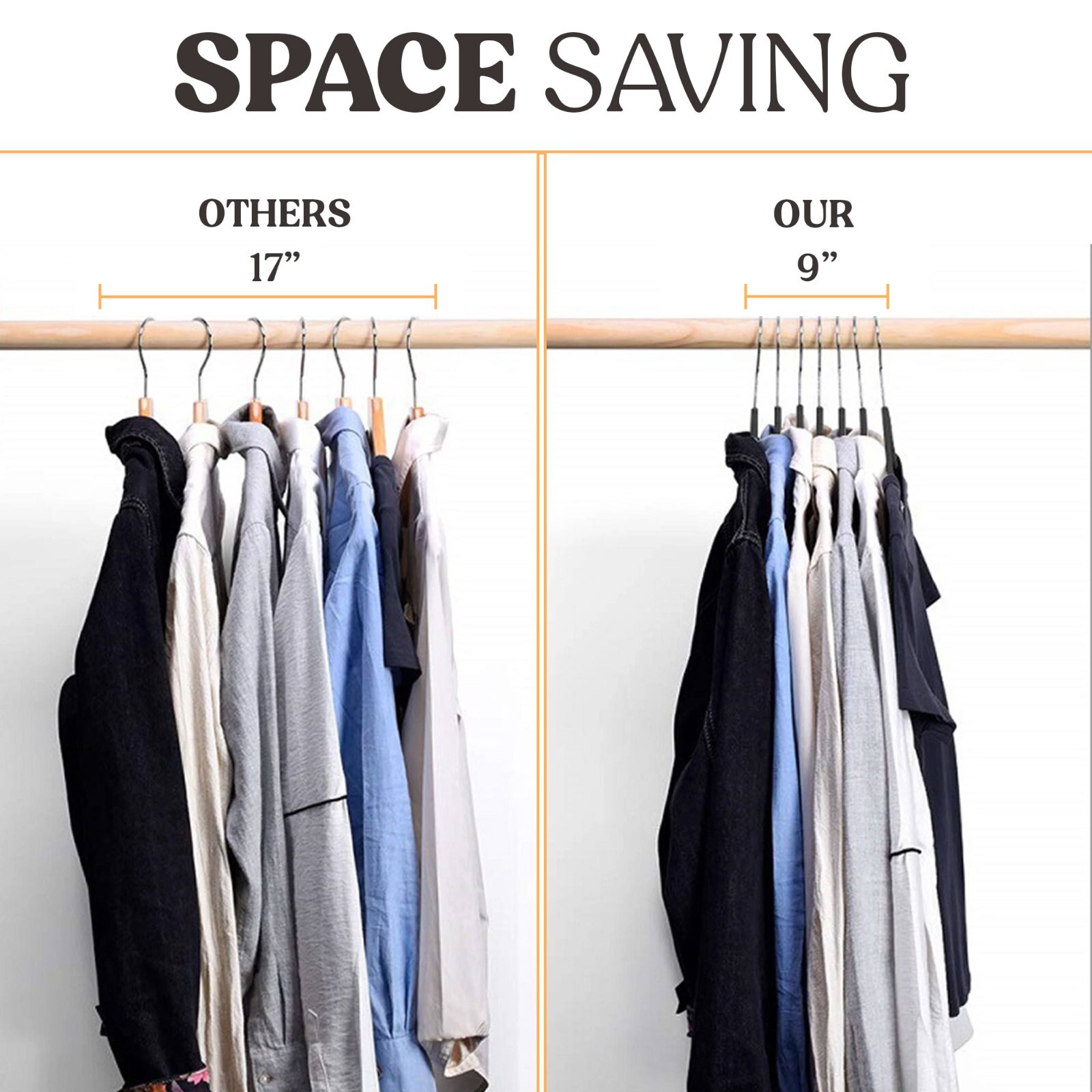 30/50 Pack Velvet Cloth Hangers Premium Lightweight Space Sever Non Slip Hanger