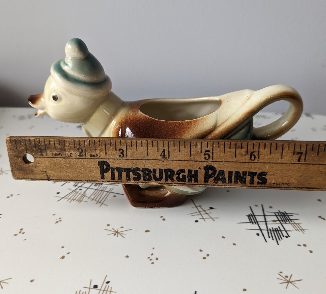 Spaulding China Duck Creamer Vintage Duck Wearing Blue Hat