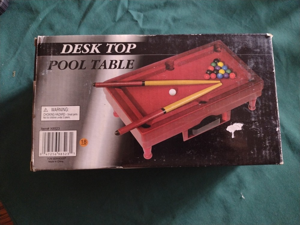 Tabletop Billiards Mini Desktop Pool Table Toy Educational Kids Game Set