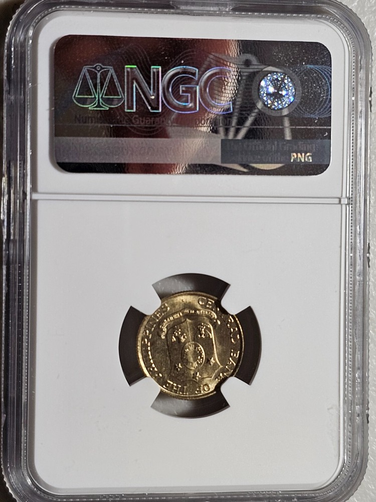 Philippines 10 Centavos 1962 NGC MS 65