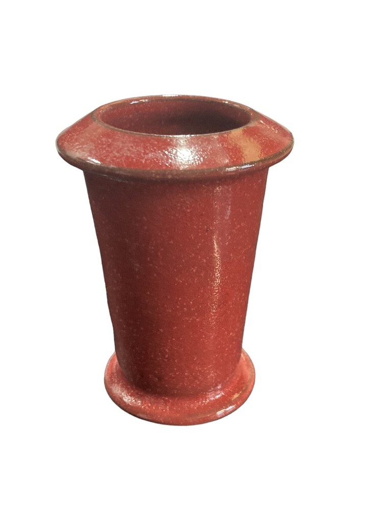 Schulte-Uebbing BudVase German Pottery  Rustic Red