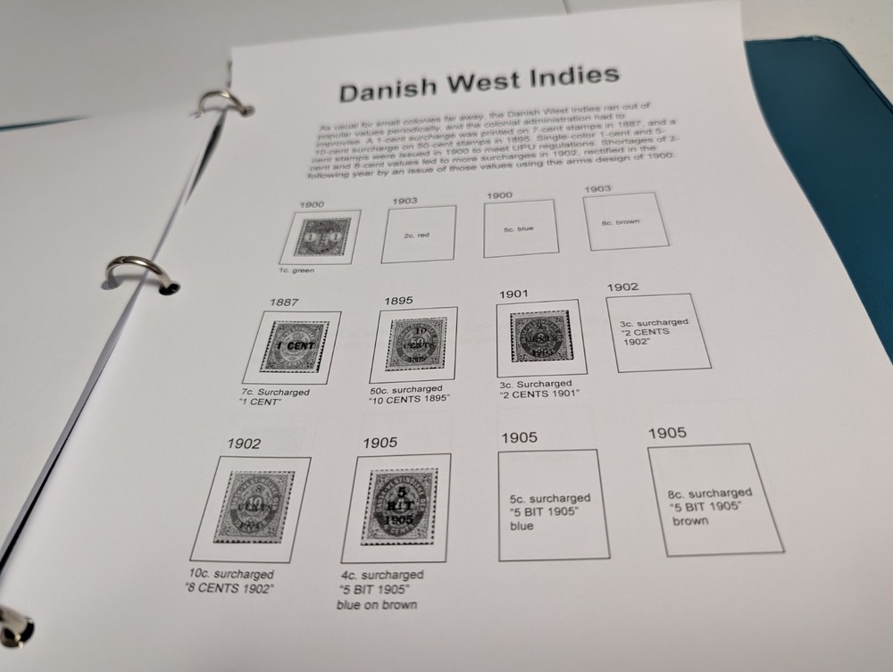Danish West Indies Stamp Album