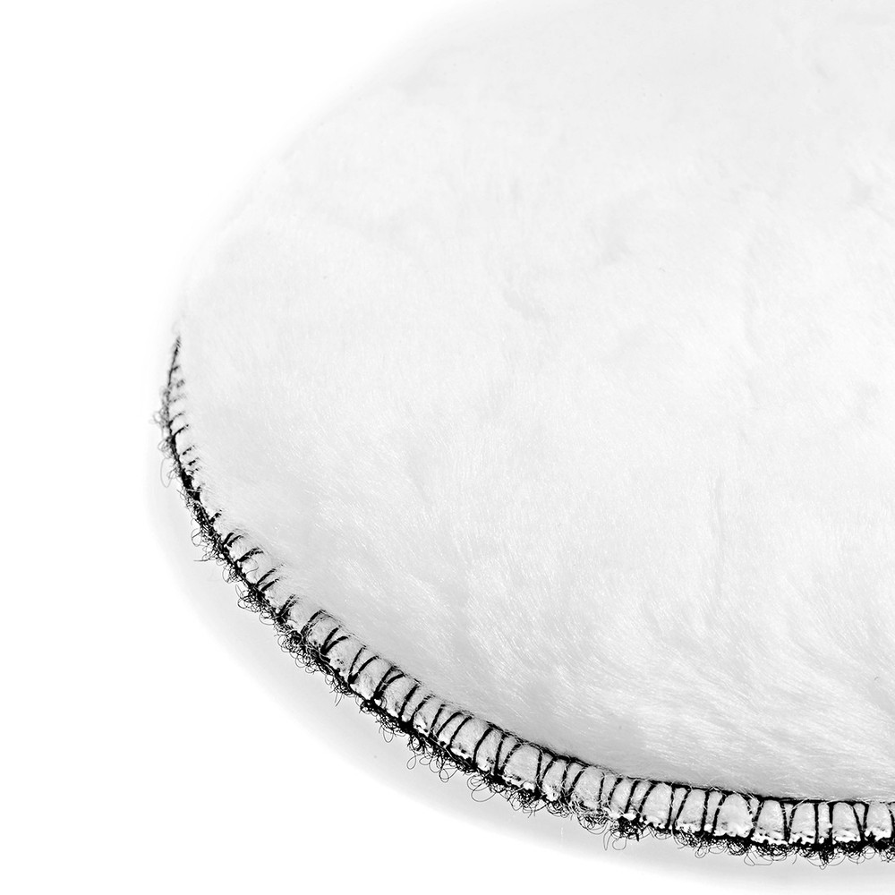 6-Inch Wool Polishing Pad Hook and Loop Buffing Wheel 8 Pcs