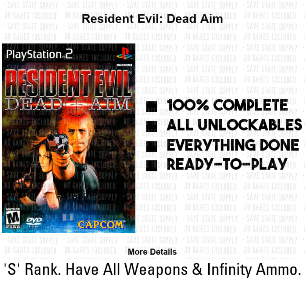 Resident Evil 2, 3, 4, 5, 6, OutBreak, Veronica PS2 PS3 Memory Card USB